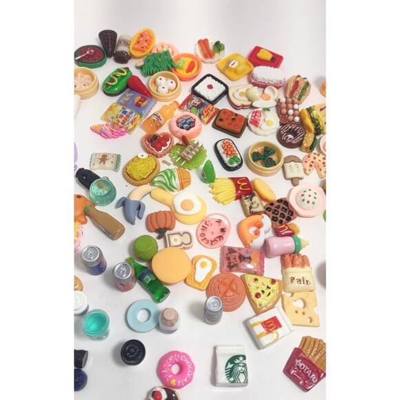 Mini Brands Collectables Miniature Approx 128 Piece Lot KFC Starbucks Doll House - Picture 3 of 10